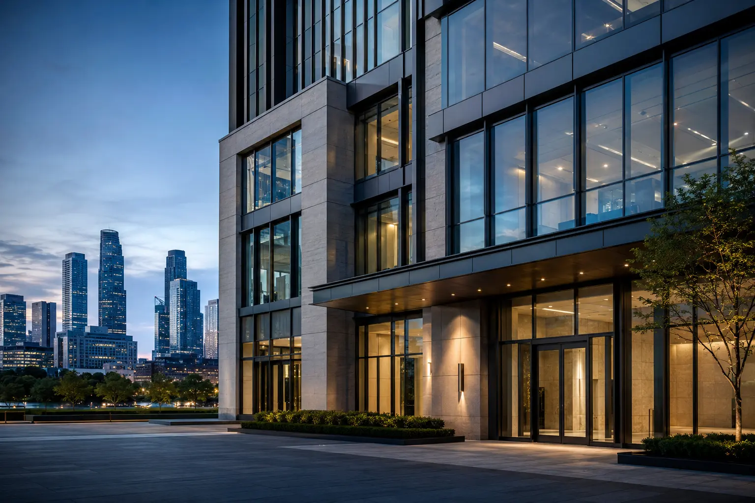 Modern architectural development and building materials